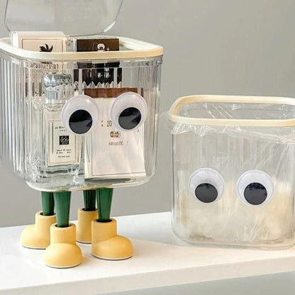 Cute Cartoon Trash Can with Lid