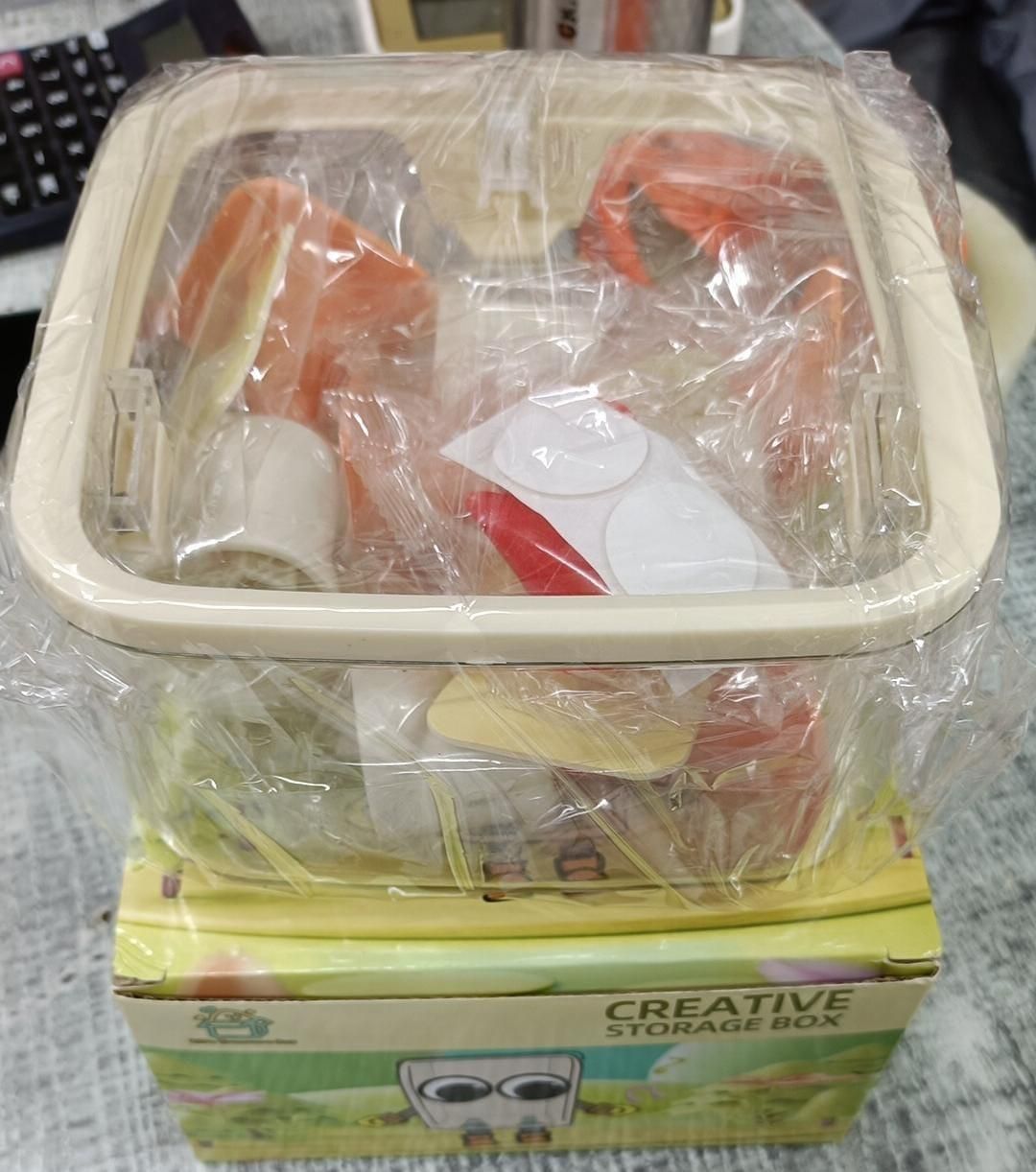 Cute Cartoon Trash Can with Lid