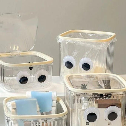 Cute Cartoon Trash Can with Lid